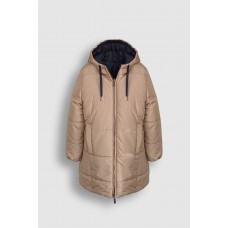 NoBell Baggy Reversible long hooded jacket